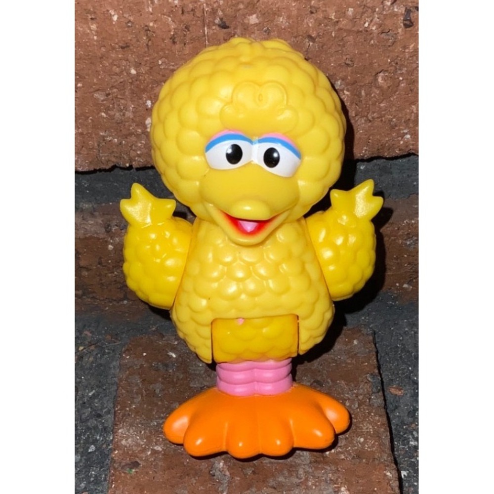 Sesame Street Big Bird PVC Figure Yellow Bird Toy Cake Topper Muppets 3"
